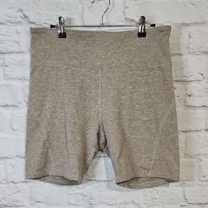 Zobha Heathered Tan Bike Shorts